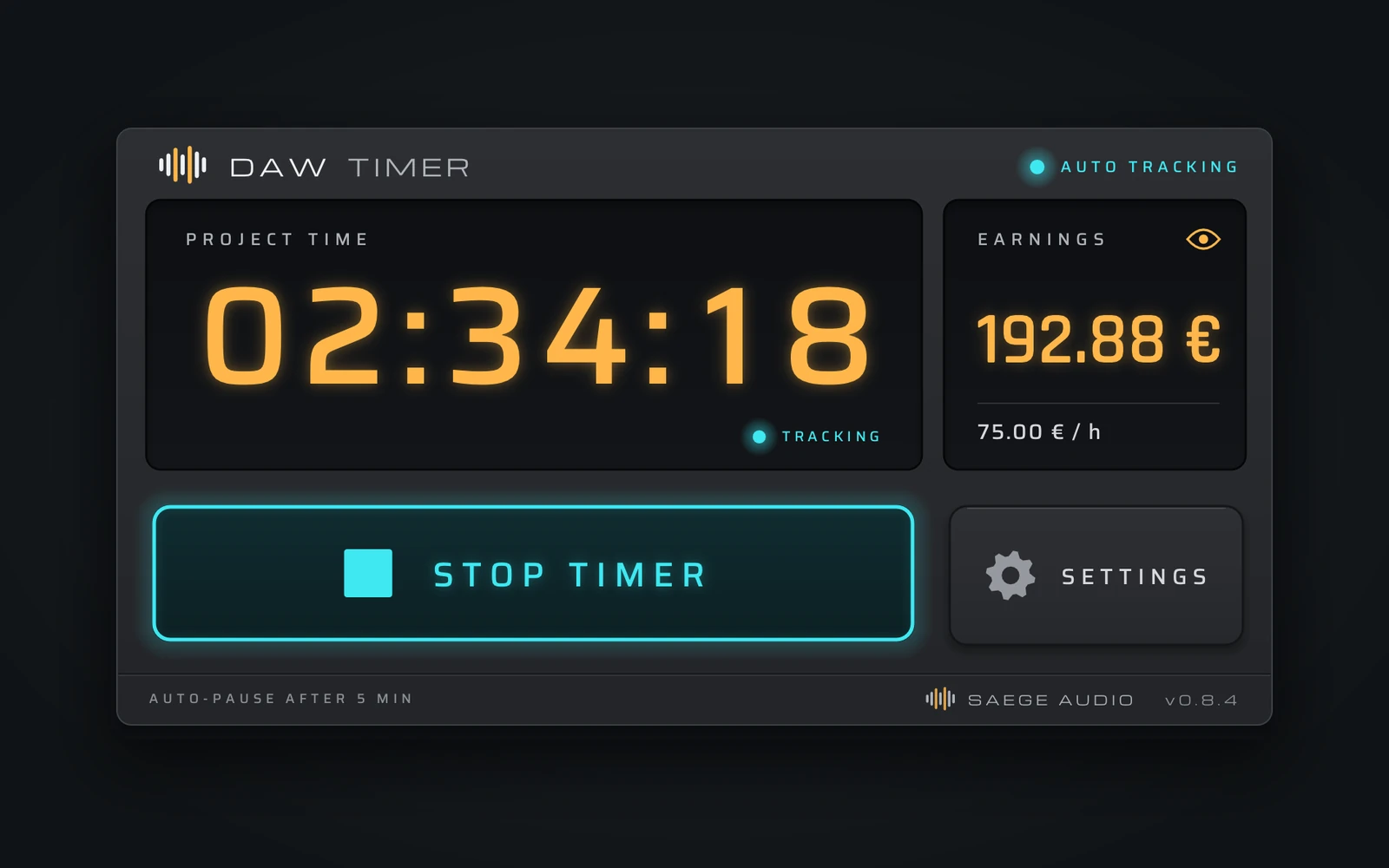 Daw Timer — VISTA PREVIA EN DESARROLLO · SUJETA A CAMBIOS