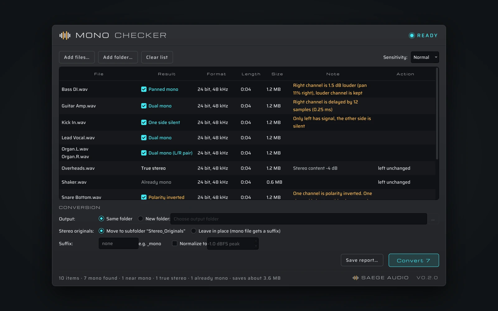 Mono Checker — ANTEPRIMA DI SVILUPPO · SOGGETTA A MODIFICHE