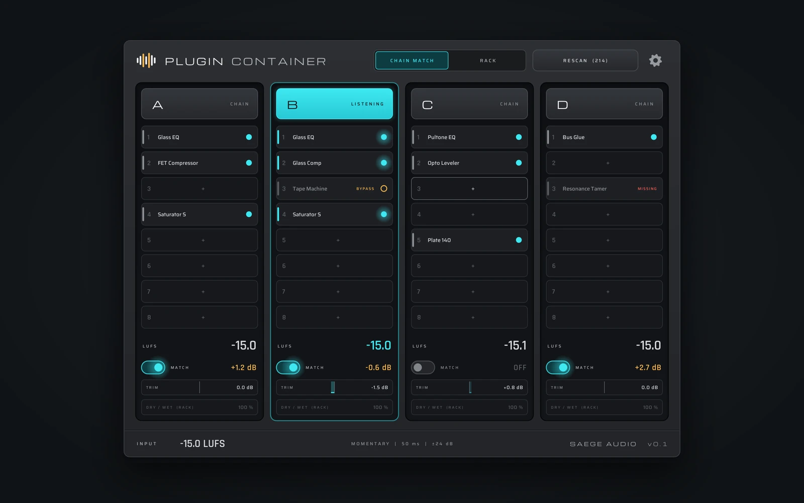Plugin Container — ANTEPRIMA DI SVILUPPO · SOGGETTA A MODIFICHE